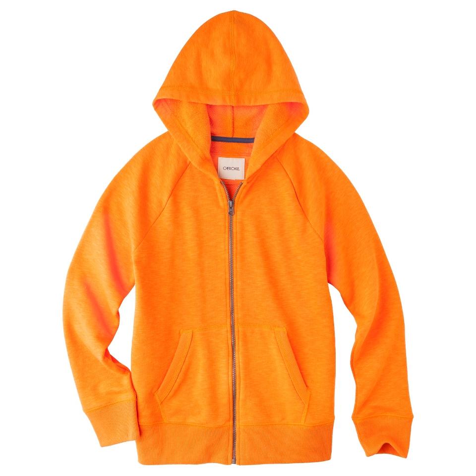 Cherokee Boys Zip Up Sweatshirt   Orange Juice XS