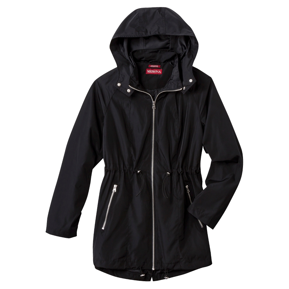 Merona Womens Anorak Jacket  Black M