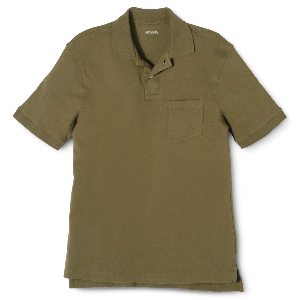 Mens Classic Fit Pocket Polo Aegean Olive green XXL