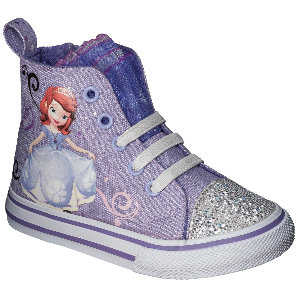 Toddler Girls Sophia The First High Top Sneaker   Purple 6