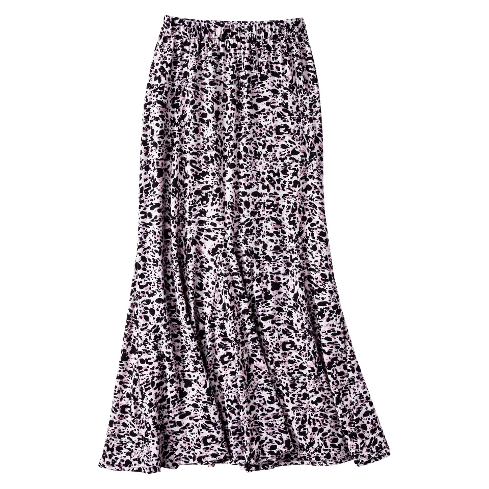 Xhilaration Juniors Godet Maxi Skirt   Spotty Animal L(11 13)