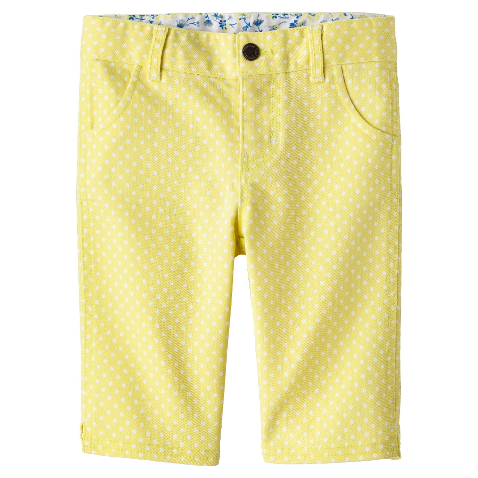 Genuine Kids from OshKosh Infant Toddler Girls Polkadot Chino Capris   Yellow