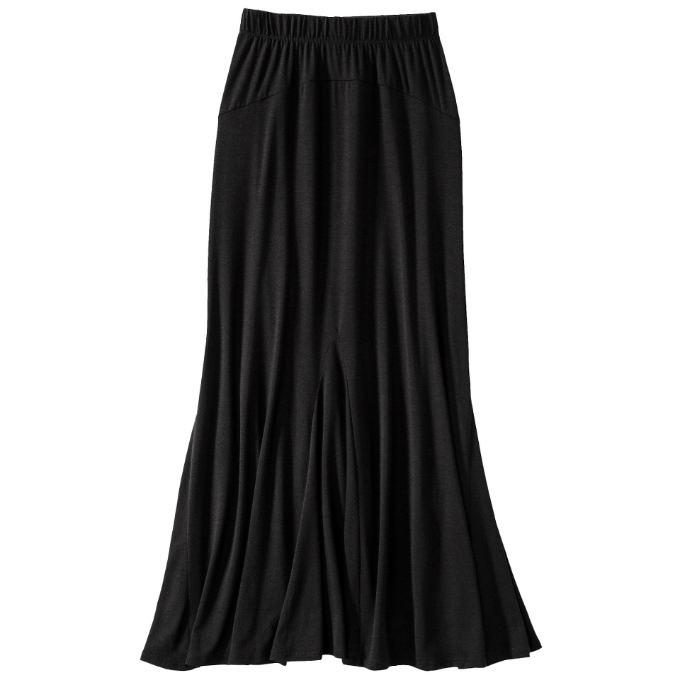 Xhilaration Juniors Godet Maxi Skirt   Black S(3 5)