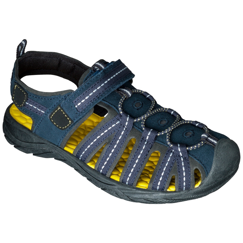 Boys Cherokee Garrison Genuine Suede Hiking Sandals   Navy 6