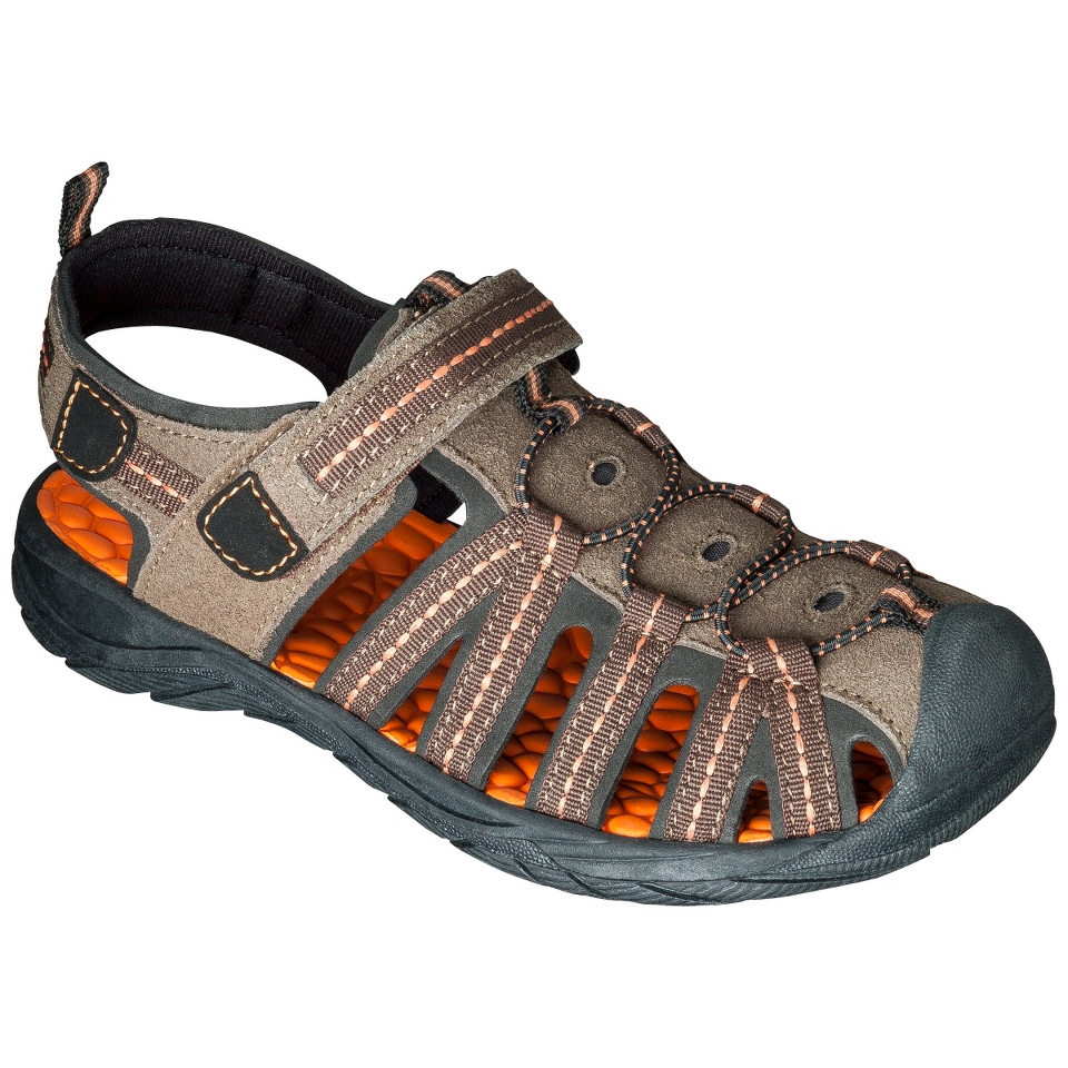 Boys Cherokee Garrison Genuine Suede Hiking Sandals   Brown 1