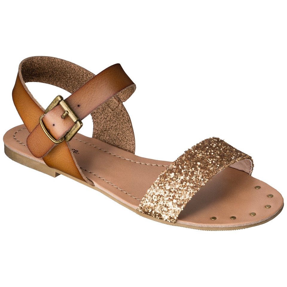 Womens Mossimo Supply Co. Lakitia Sandals   Gold Glitter 7