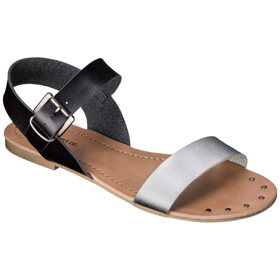 Womens Mossimo Supply Co. Lakitia Sandals   Black/Silver 8