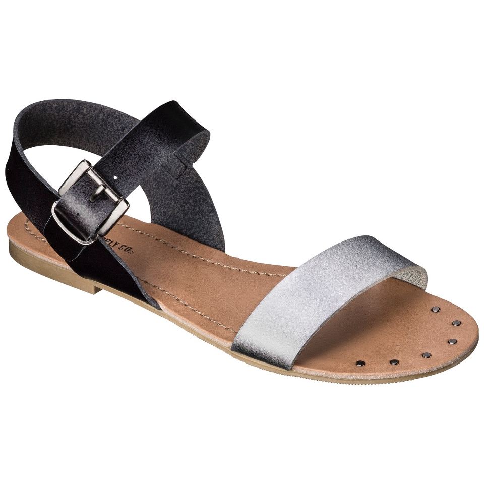 Womens Mossimo Supply Co. Lakitia Sandals   Black/Silver 9