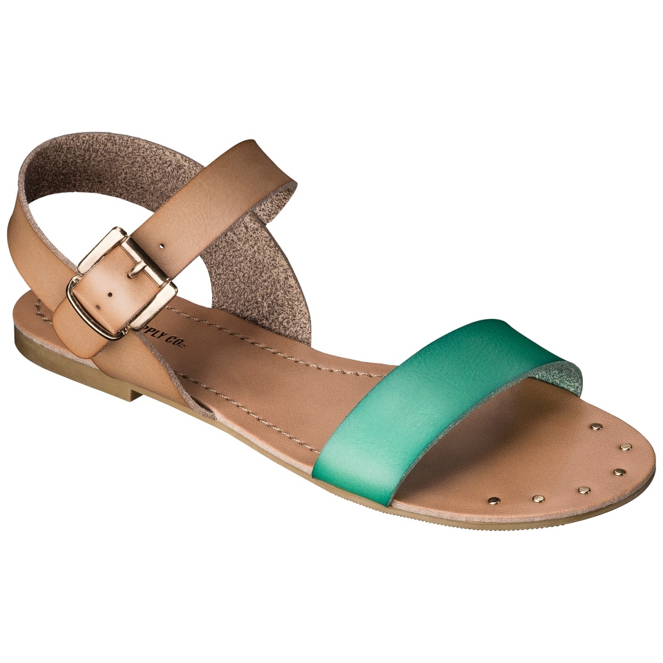 Womens Mossimo Supply Co. Lakitia Sandals   Natural/Turq 8