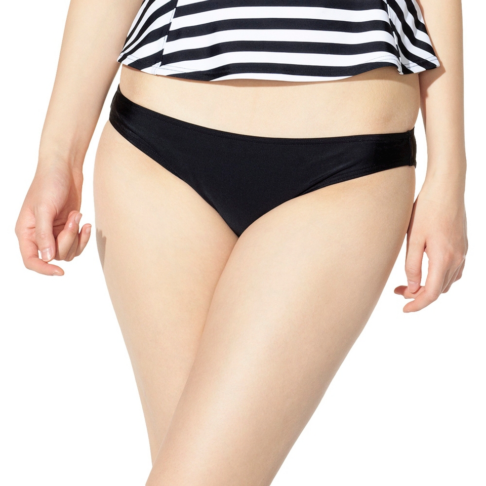 Xhilaration Juniors Hipster Swim Bottom  Black M