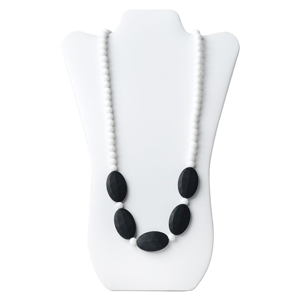 Nixi by Bumkins Sasso Teething Necklace   White/Black