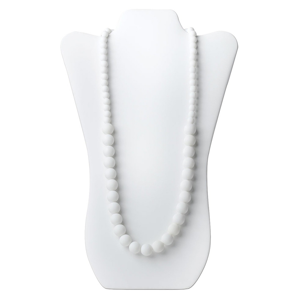 Nixi by Bumkins Ciclo Teething Necklace   White