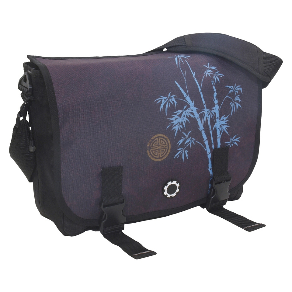 DadGear Messenger Diaper Bag   Blue Bamboo