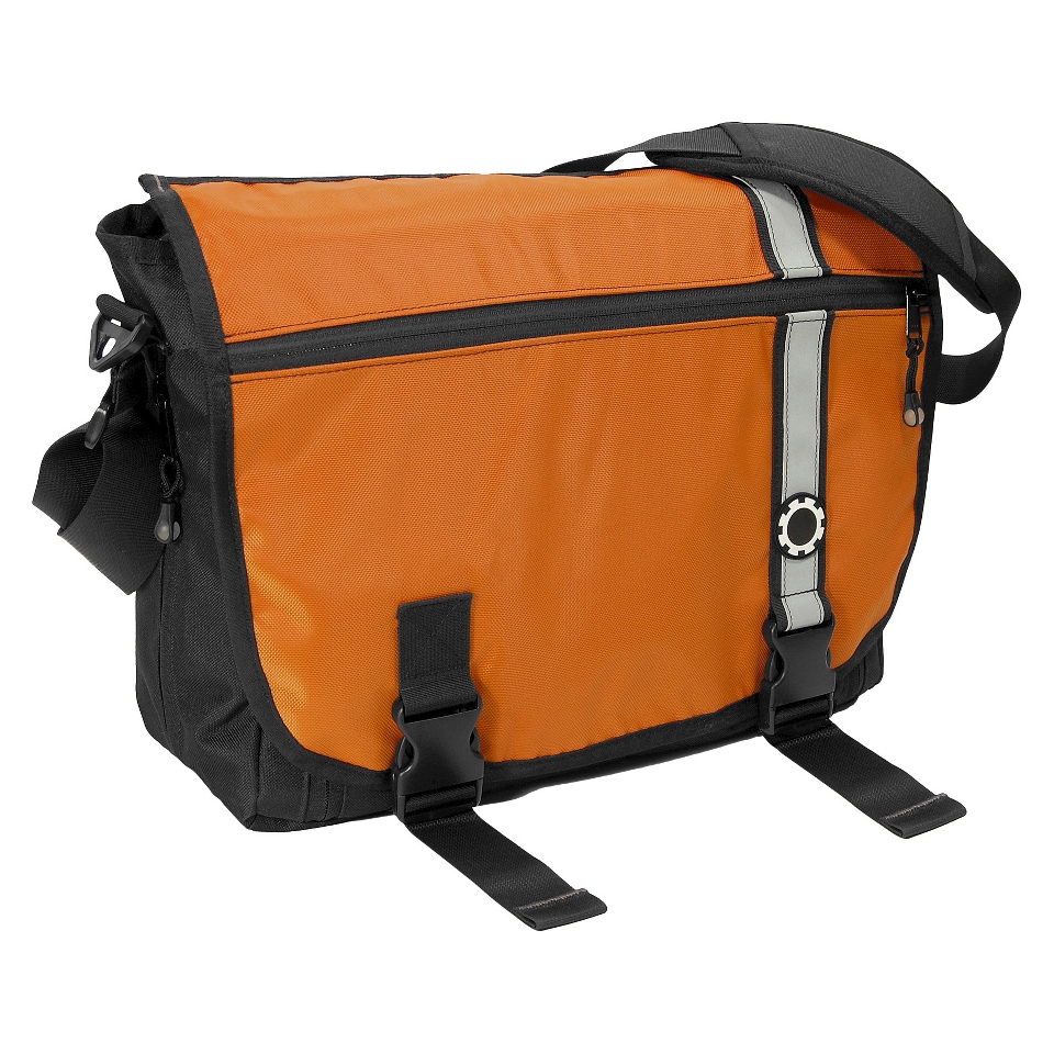 DadGear Messenger Diaper Bag   Retro Stripe Orange