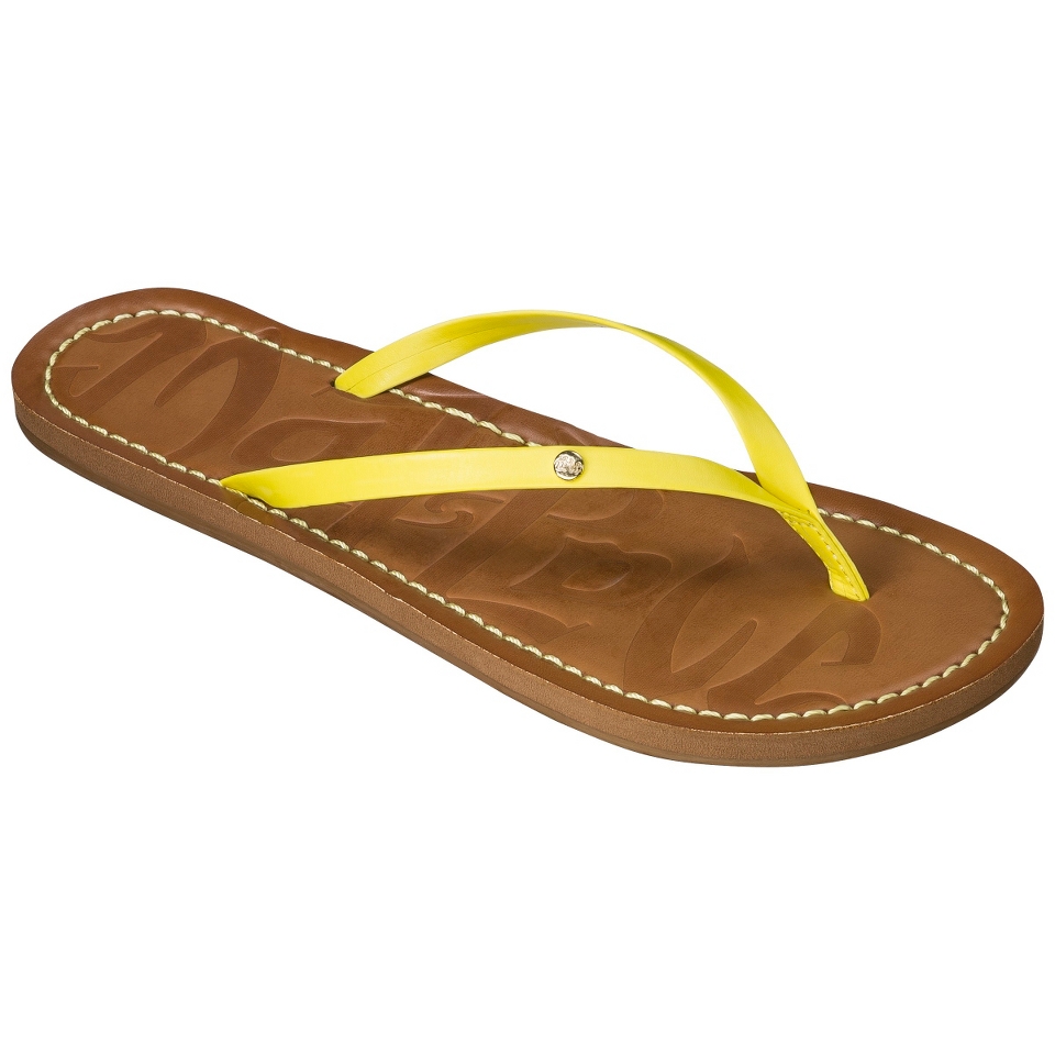 Womens Mad Love Lianne Flip Flops   Yellow 11