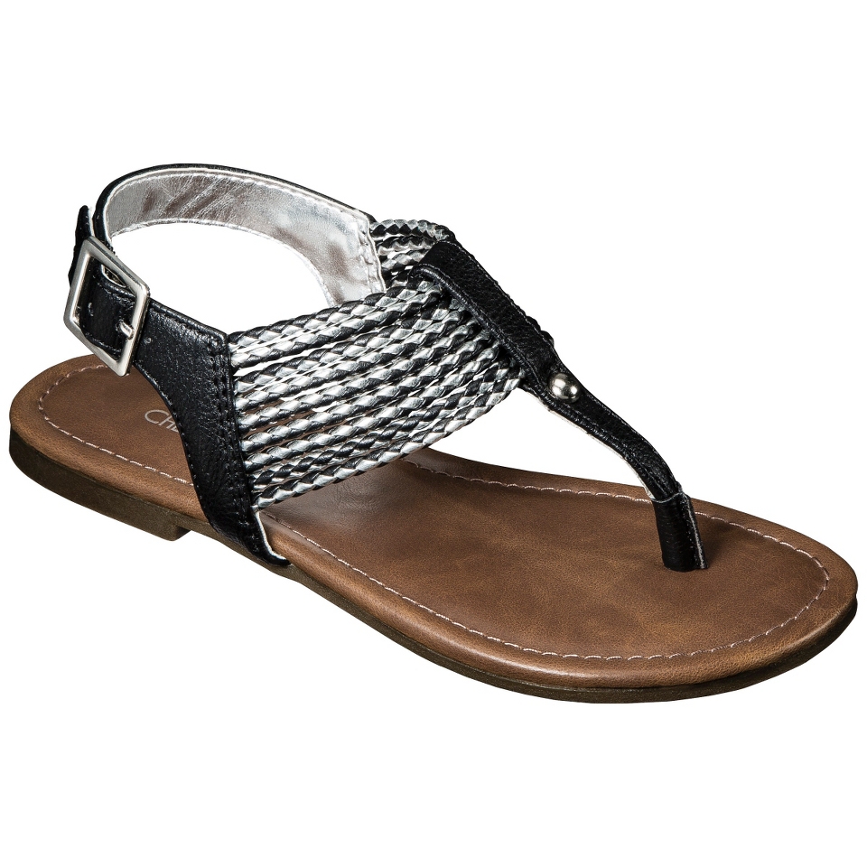 Girls Cherokee Fate Gladiator Sandals   Black 5