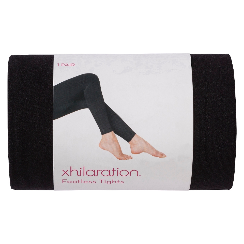 Xhilaration Tall Juniors Footless Tights   Black