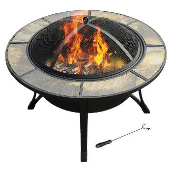 Leisurelife 33 Round Slate Fire Pit Only 161 99 Edealinfo Com