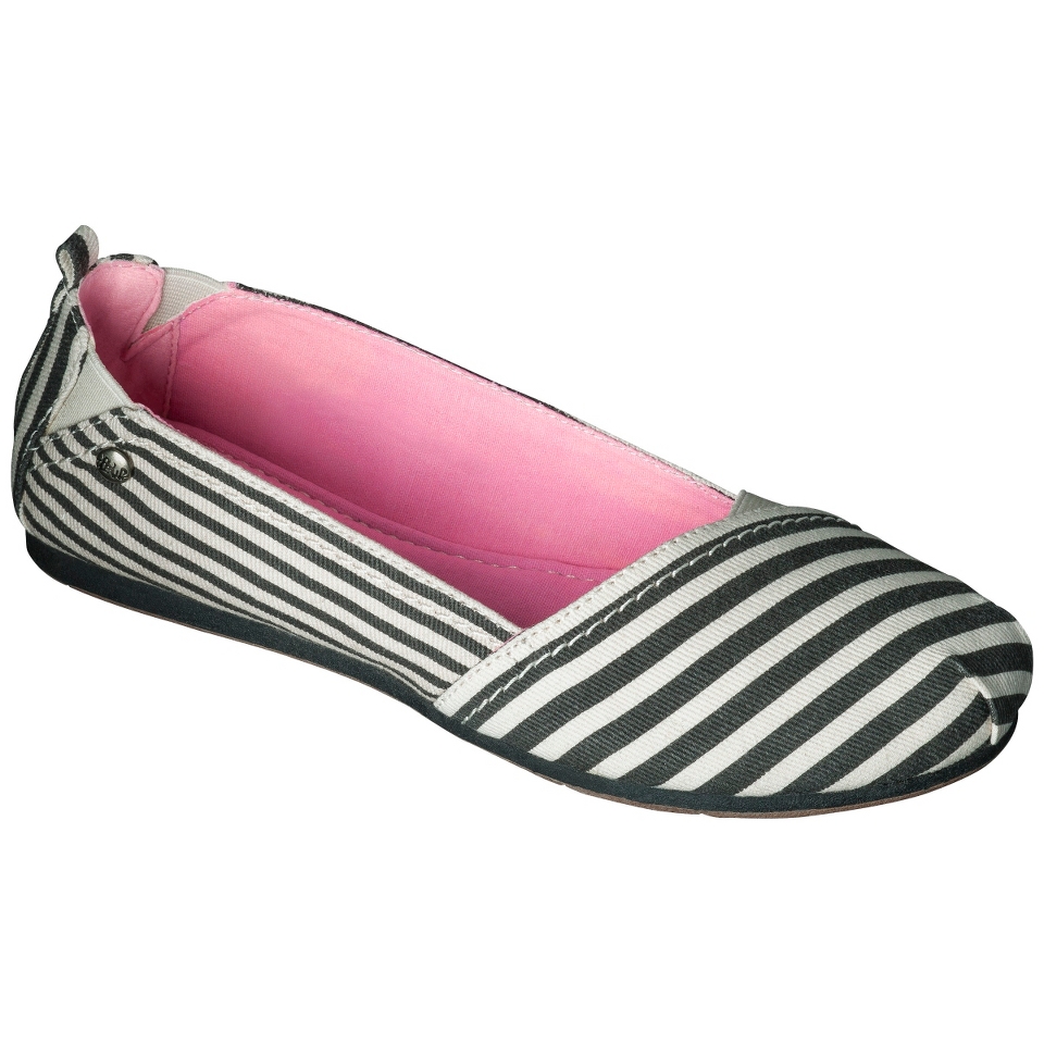 Womens Mad Love Lynnae Striped Loafer   Black 8