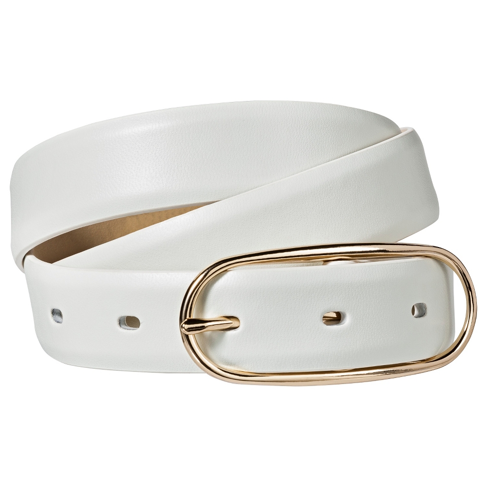 Merona Solid Belt   White XXL