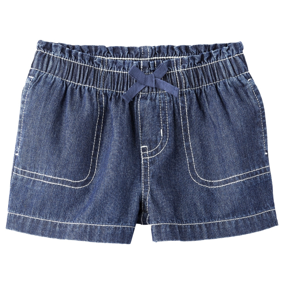 Circo Infant Toddler Girls Jean Short   Dark Blue 18 M