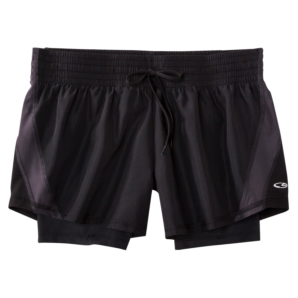 C9 by Champion Womens Woven Short With Compression Short   Black XL