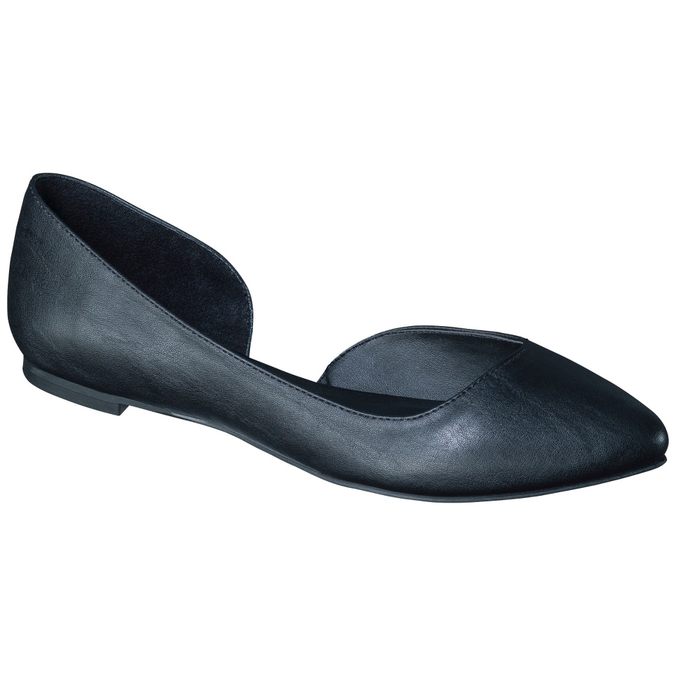 Womens Xhilaration Lana d Orsay Flat   Black 6.5