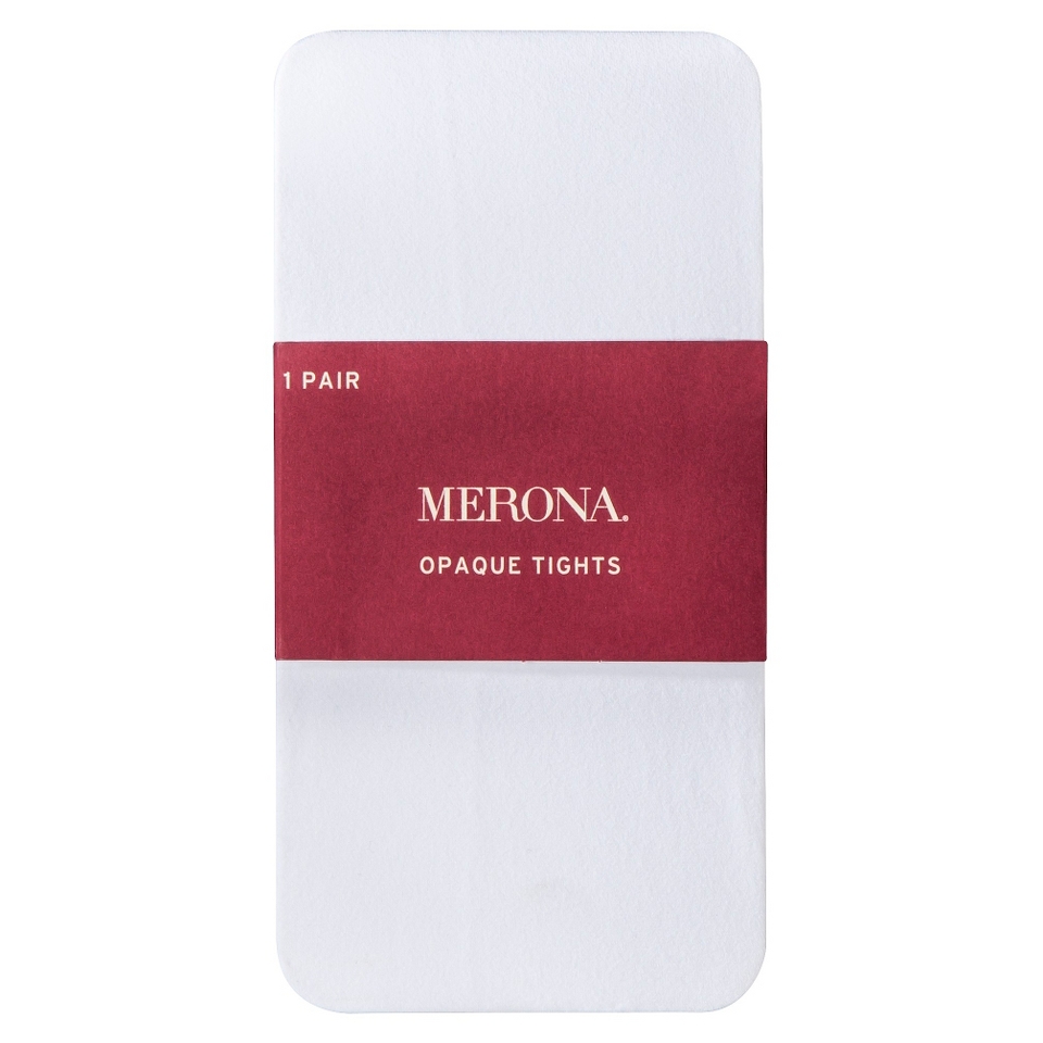 Merona Tall Opaque Womens Tights   White