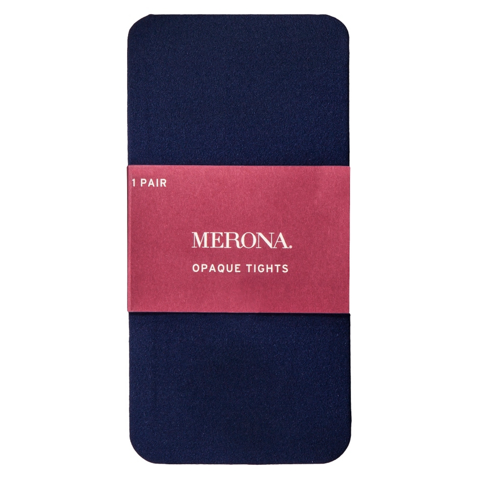 Merona Tall Opaque Womens Tights   Navy