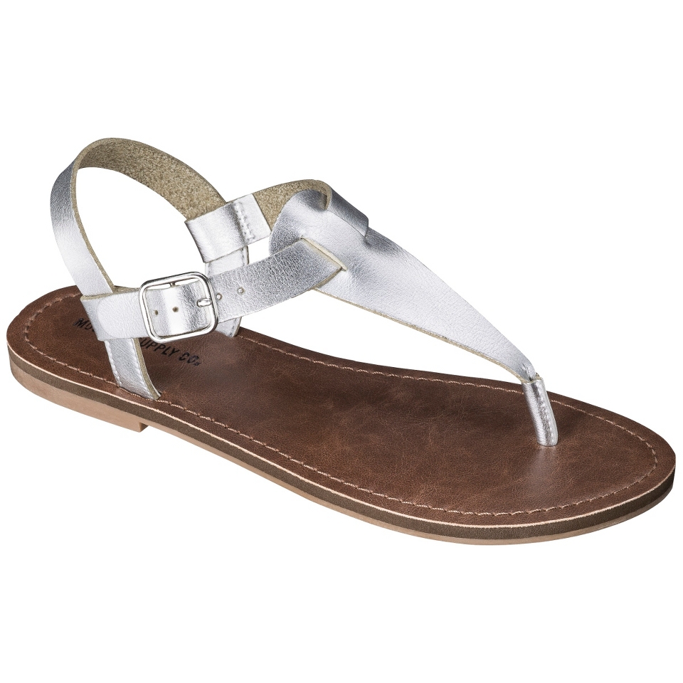 Womens Mossimo Supply Co. Lady Sandals   Silver 10