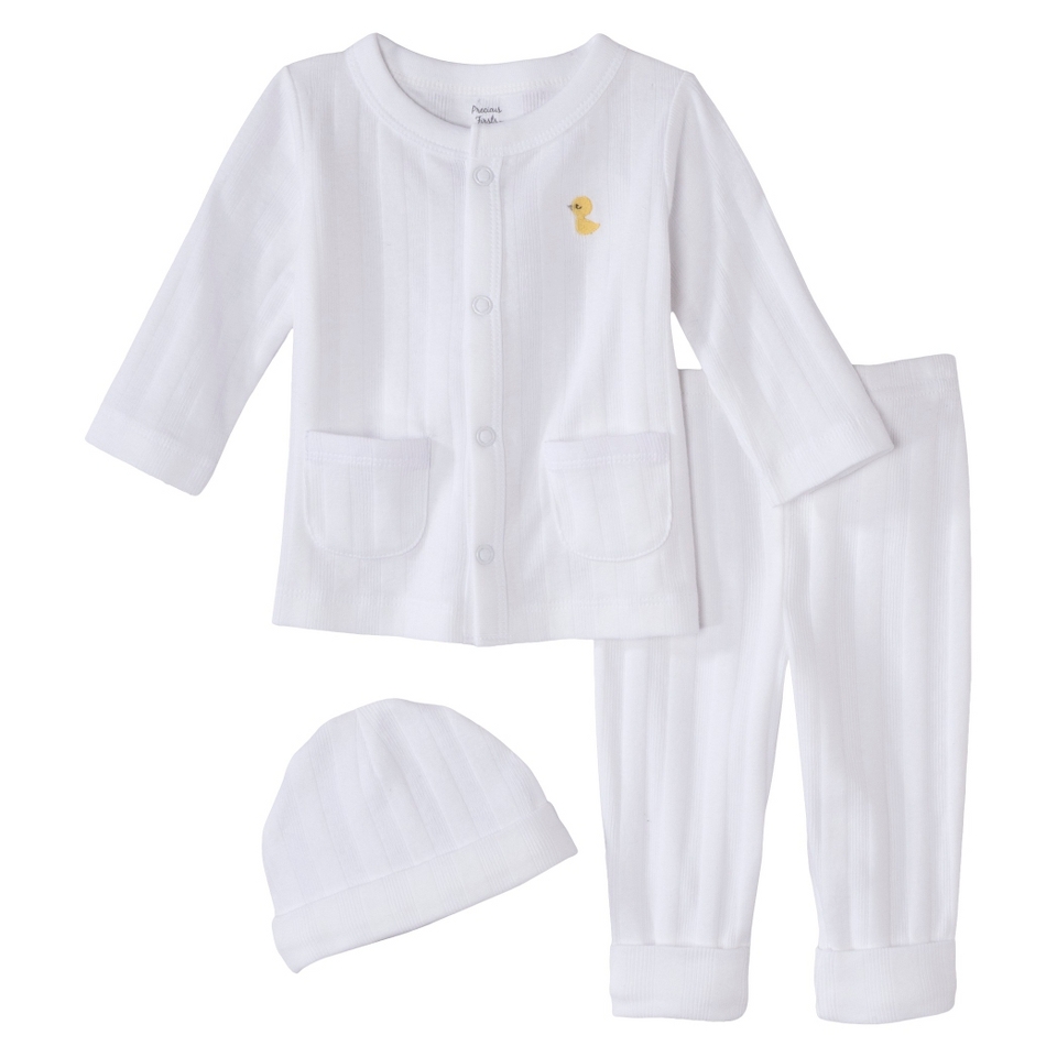 PRECIOUS FIRSTSMade by Carters Newborn 3 Piece Set   White 6 M