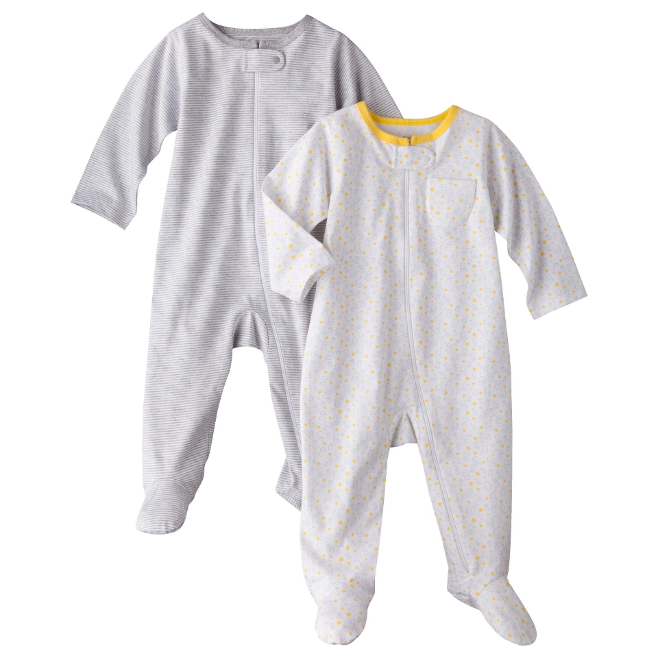 PRECIOUS FIRSTSMade by Carters Newborn 2 Pack Sleep N Play  Grey 9 M