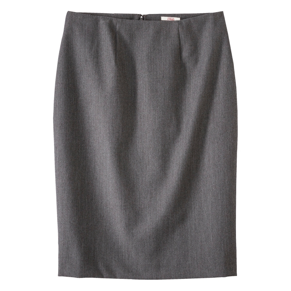 Merona Womens Twill Pencil Skirt   Heather Gray   14