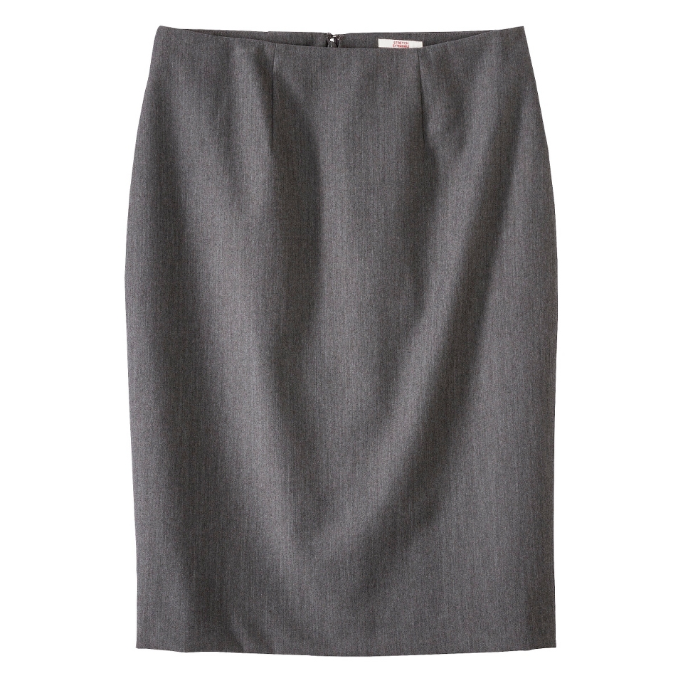 Merona Womens Twill Pencil Skirt   Heather Gray   8