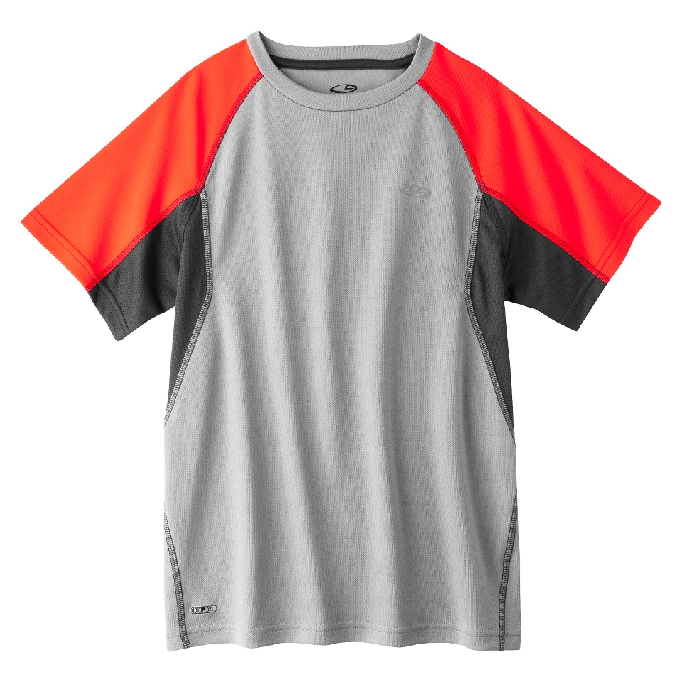 C9 by Champion Boys Pieced Short Sleeve Tech Tee   Gray L