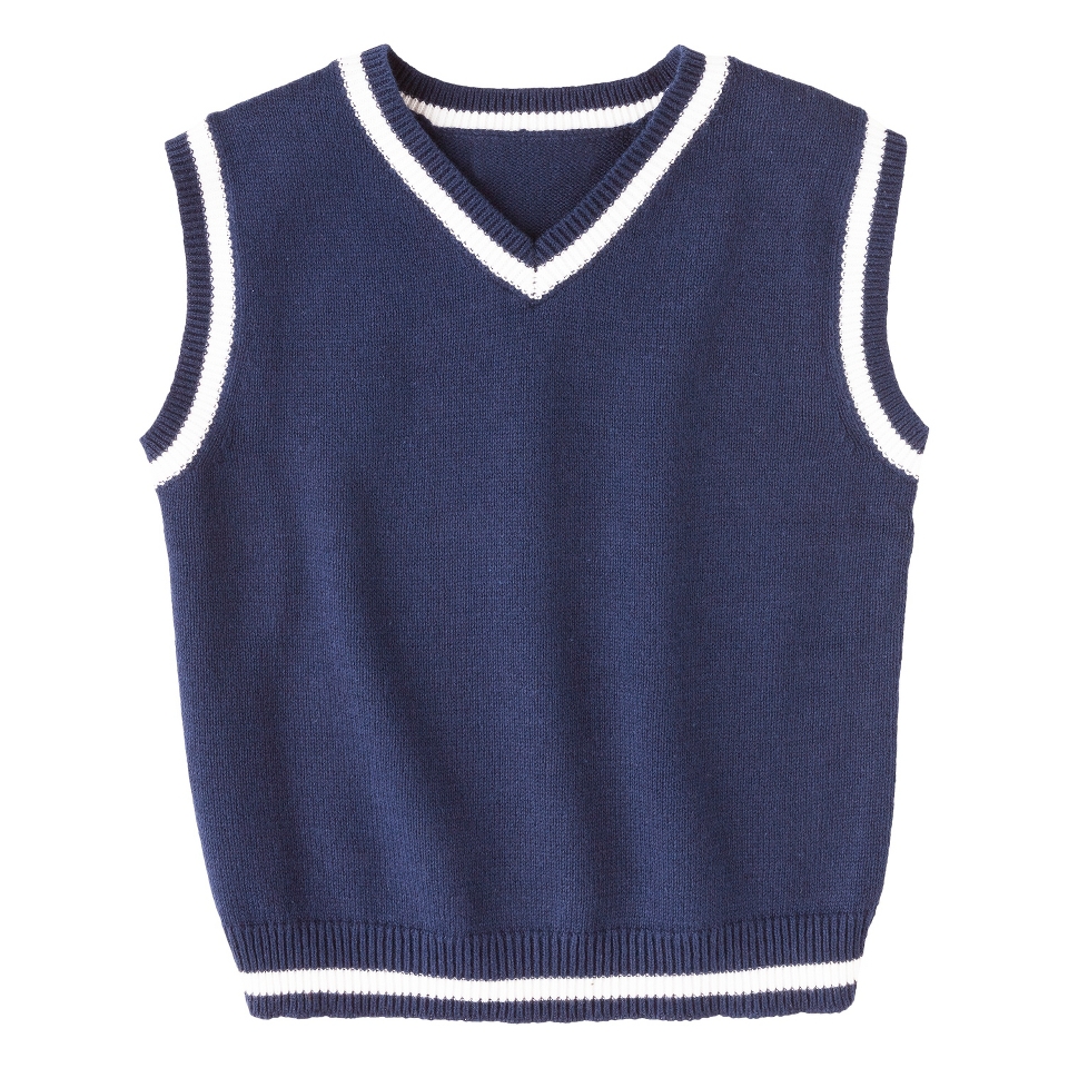 Cherokee Infant Toddler Boys Sweater Vest   Navy Voyage 5T