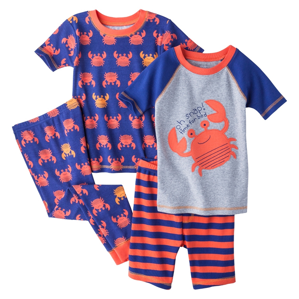 Just One You Made by Carters Infant Toddler Boys 4 Piece Short Sleeve Crab