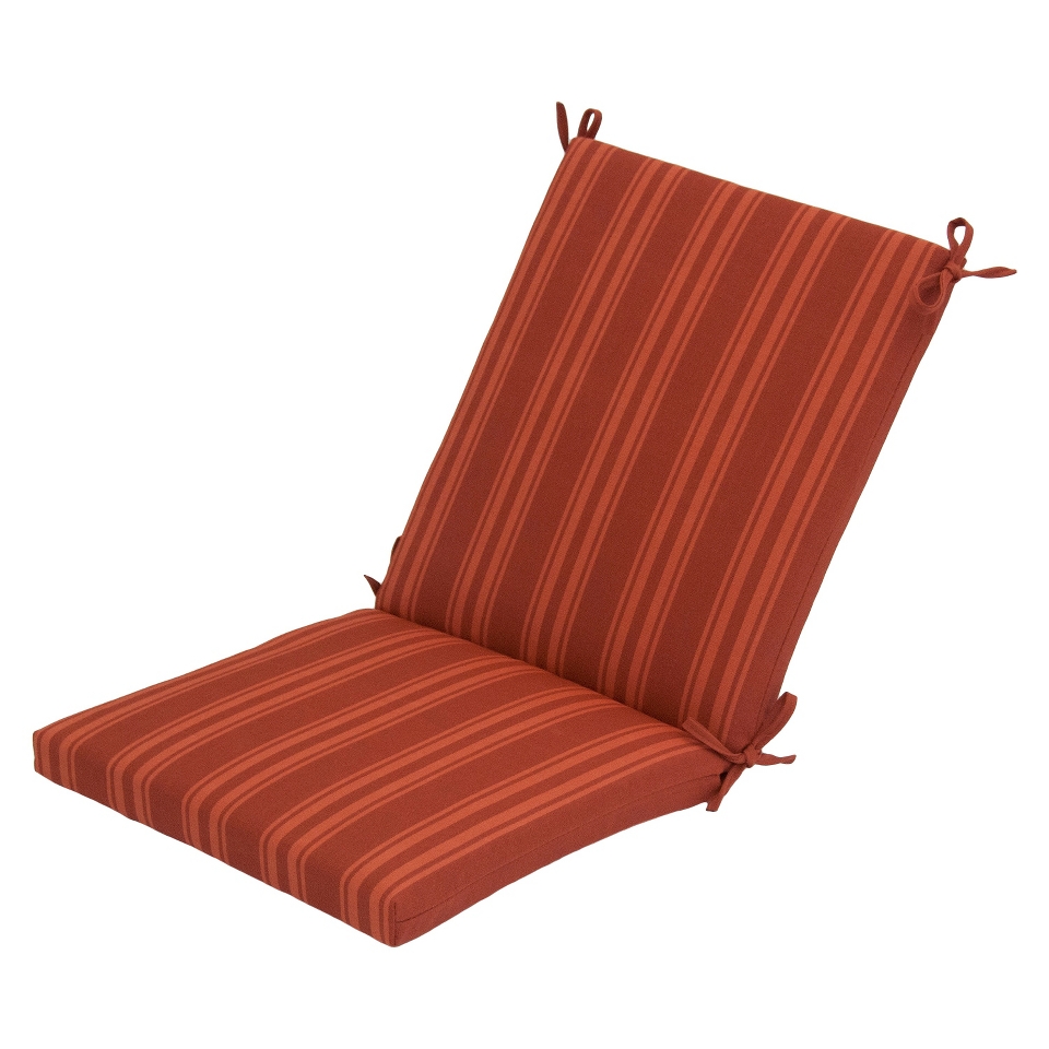 Threshold Outdoor Chair Cushion   Orange Stripe