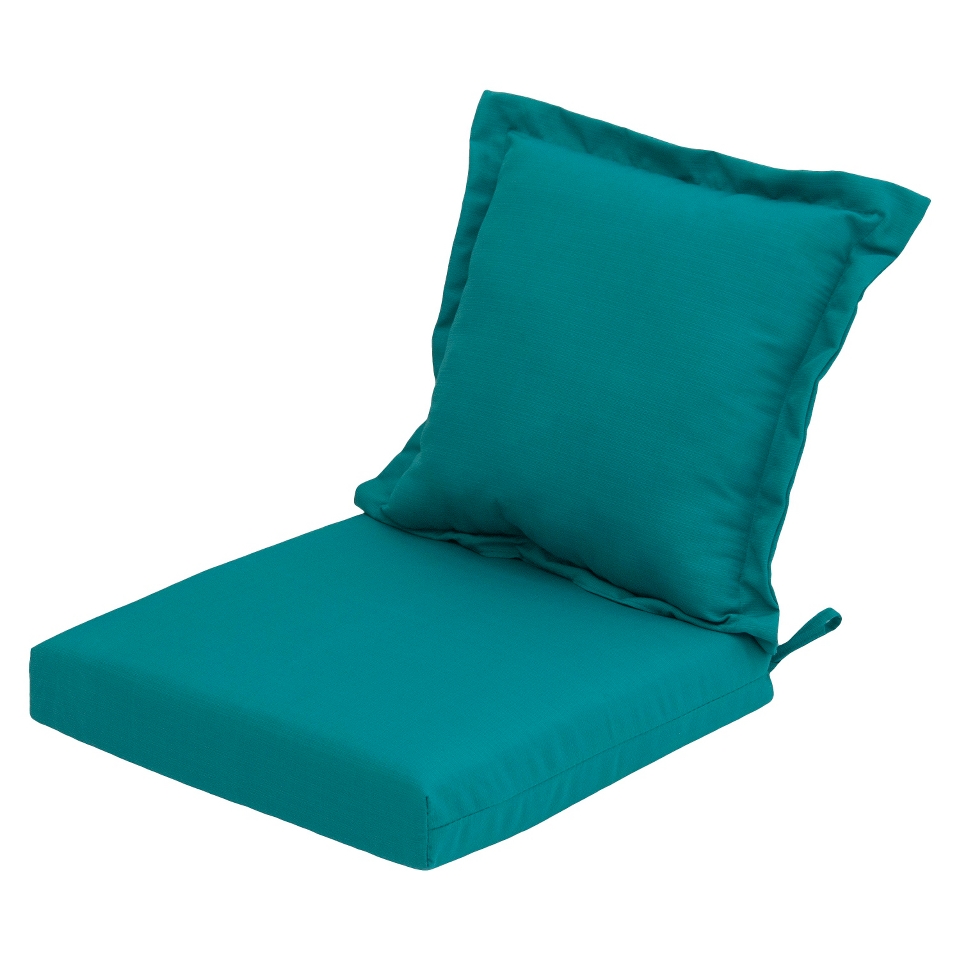 Threshold Outdoor Pillow Back Dining Cushion   Turquoise