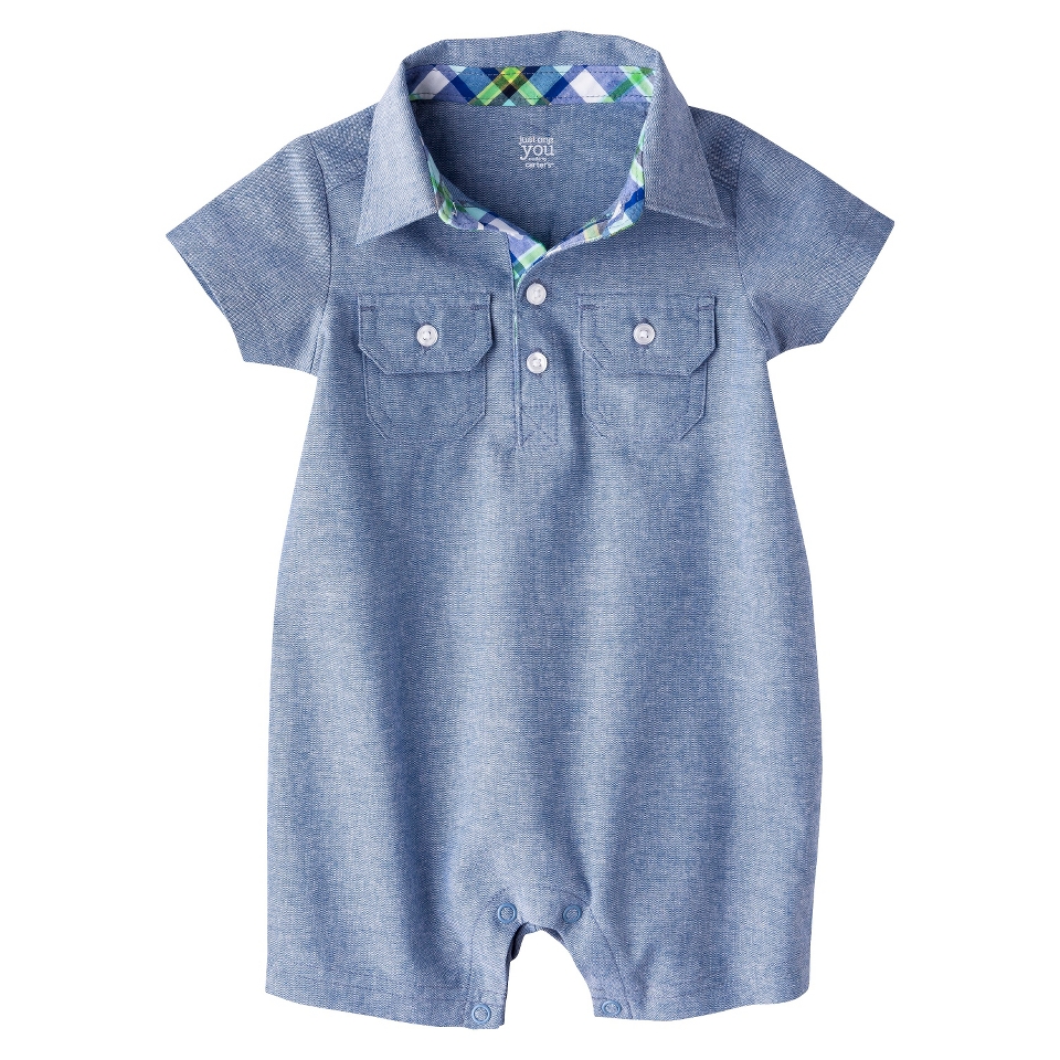 Just One YouMade by Carters Newborn Boys Romper   Denim 24 M