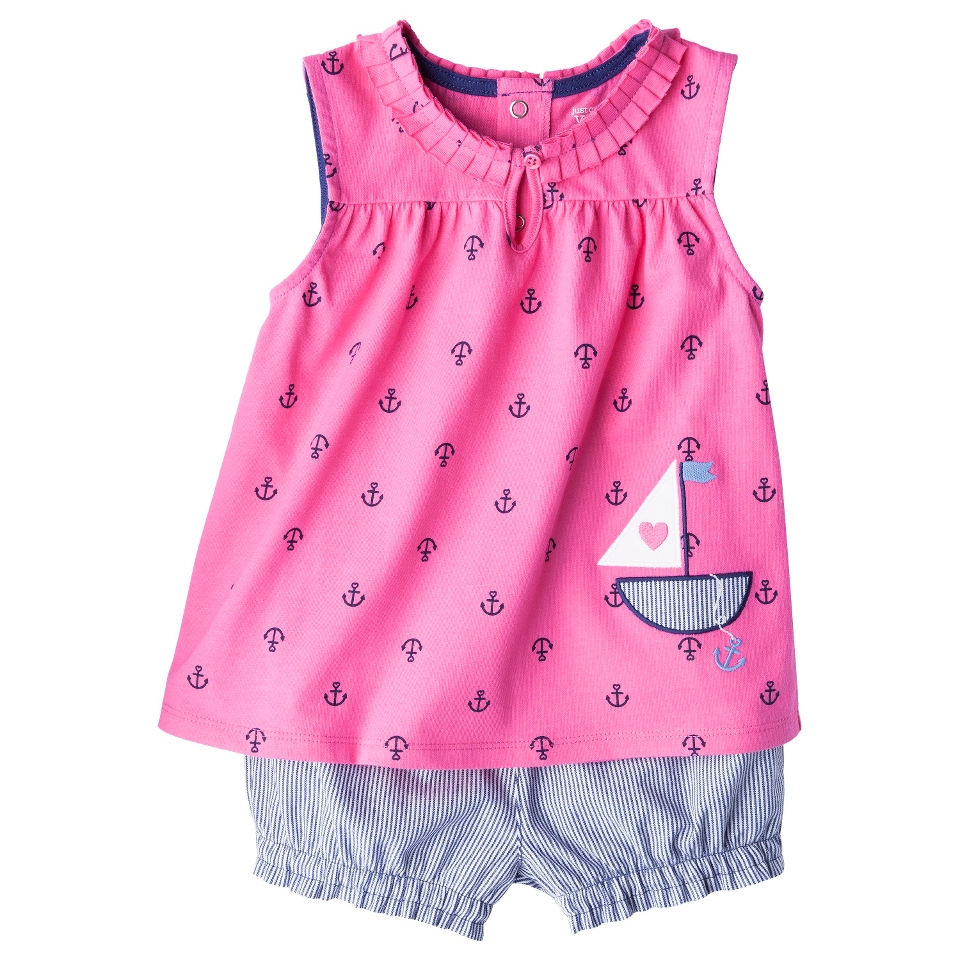 Just One YouMade by Carters Toddler Girls 2 Piece Set   Pink/Light Blue 2T