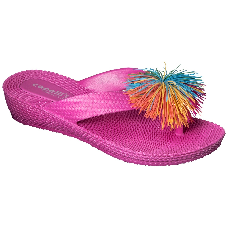 Girls Koosh Wedge Flip Flop Sandals   Pink 1 2