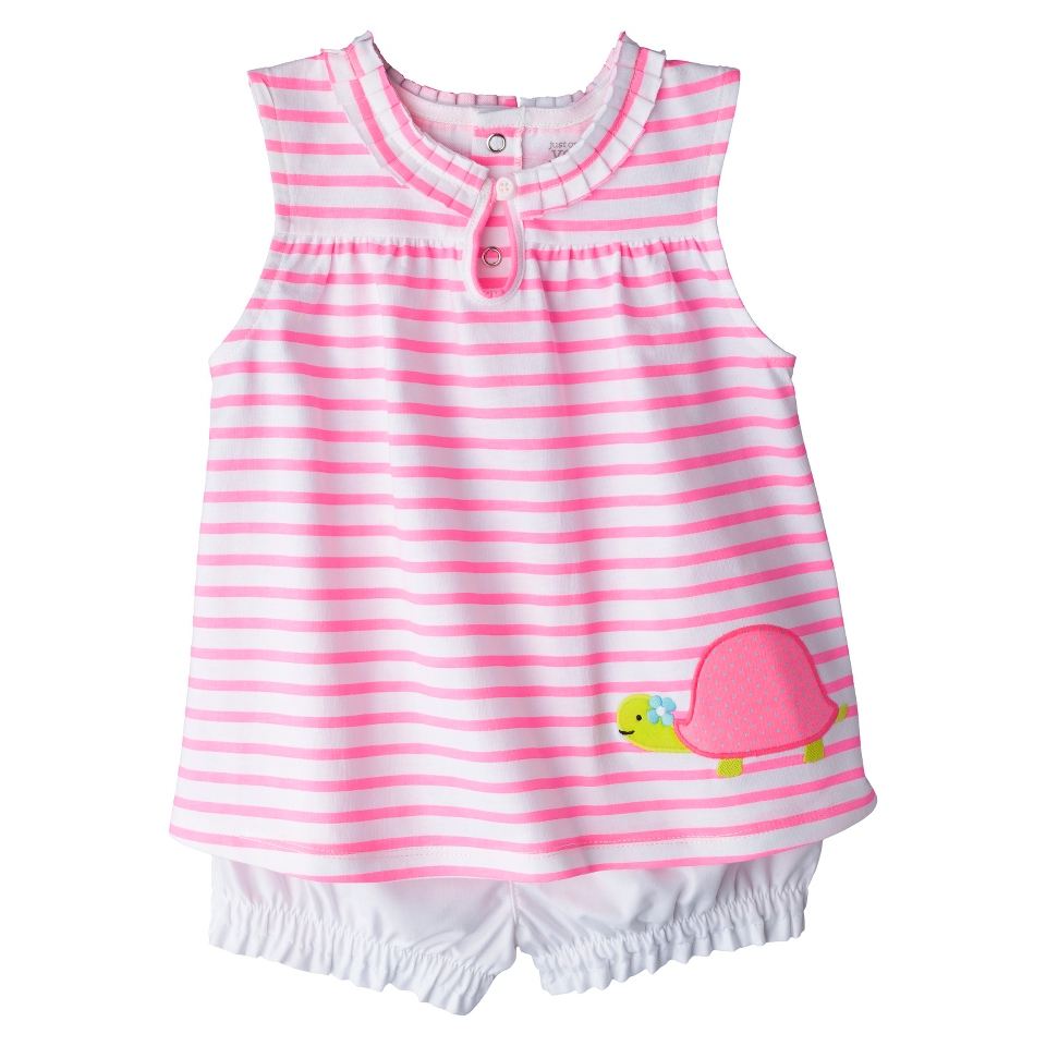 Just One YouMade by Carters Toddler Girls 2 Piece Set   White/Light Pink 3T