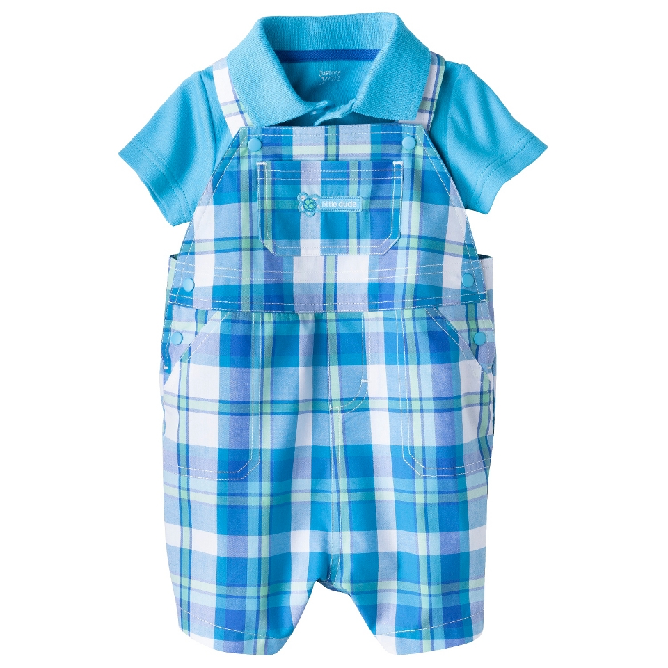 Just One YouMade by Carters Infant Boys Shortall Set   Turquoise 12 M