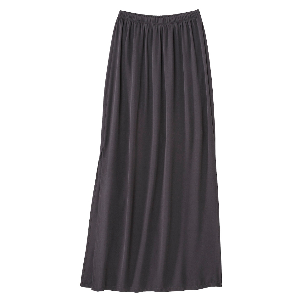 Xhilaration Juniors Illusion Maxi Skirt   Gray XXL