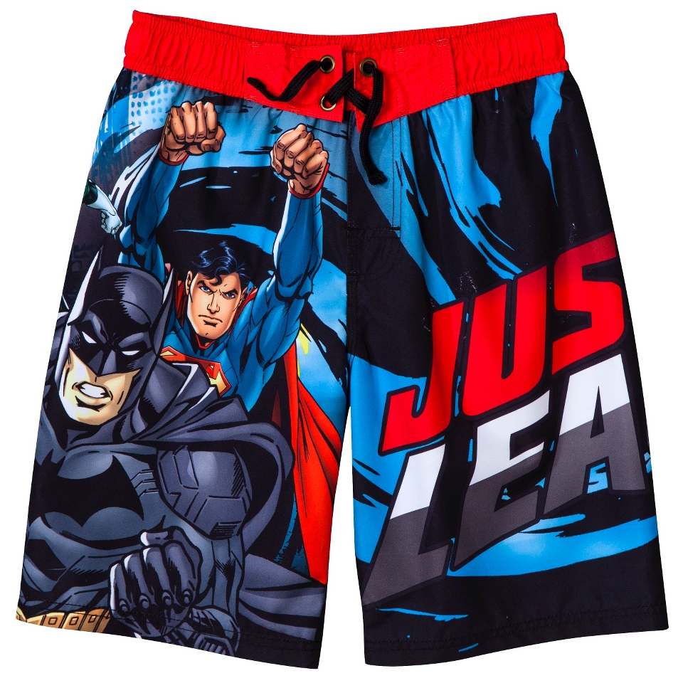 Justice League Boys Swim Trunk   Blue M