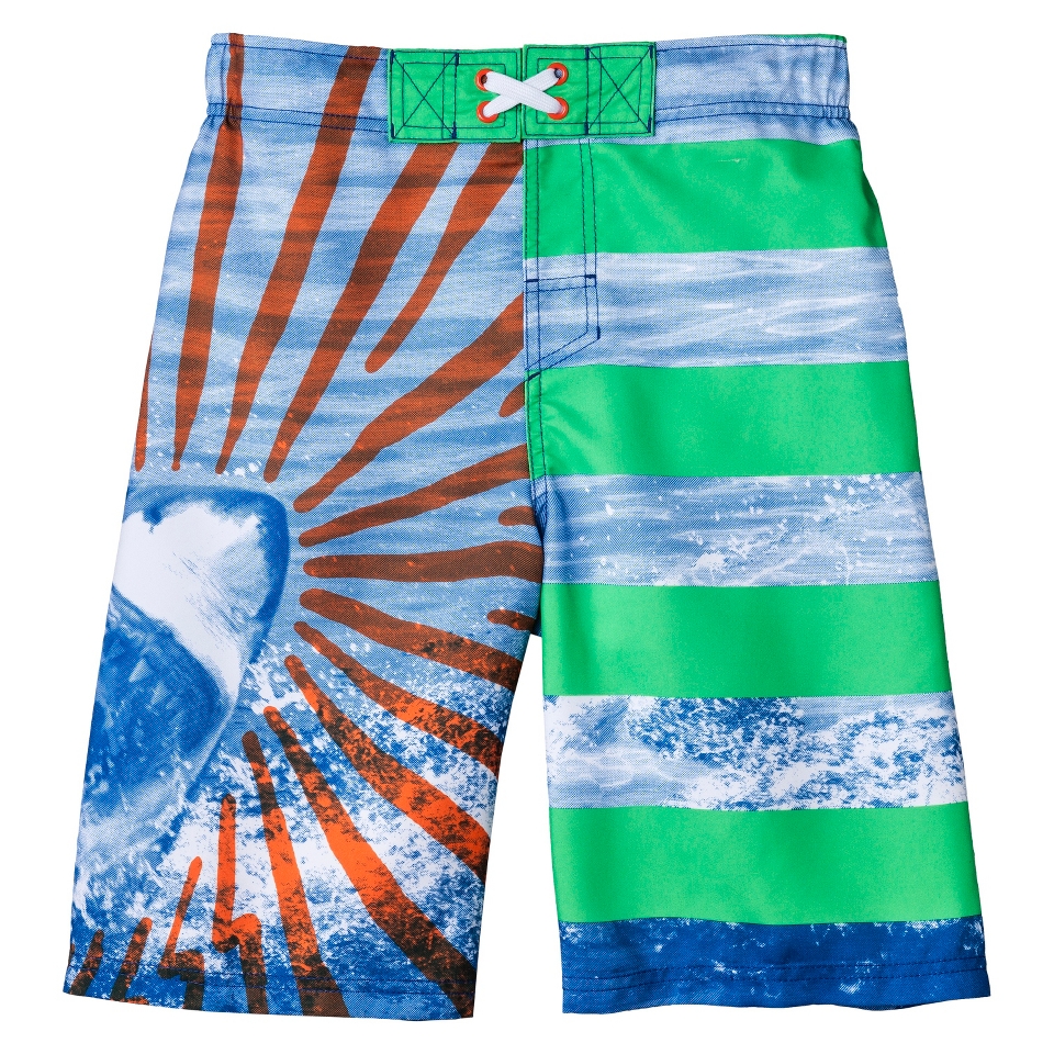 Boys Shark Swim Trunk   Blue L