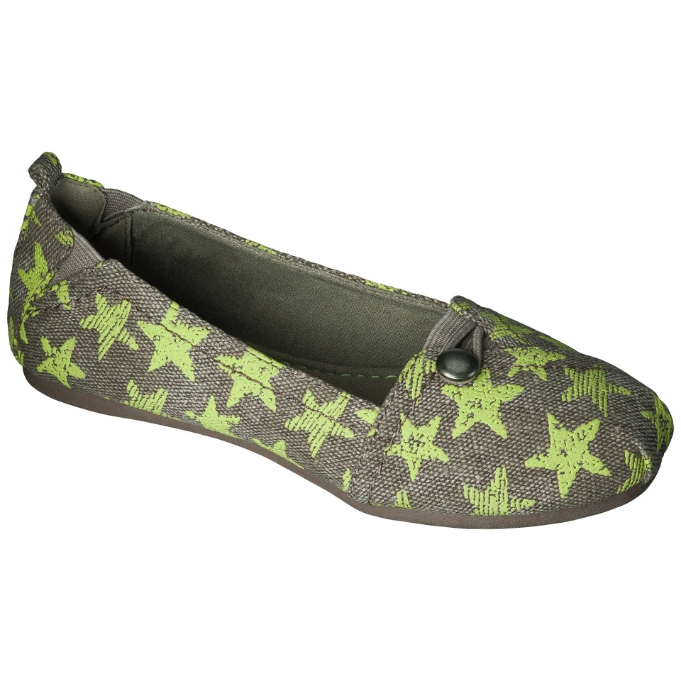 Girls Cherokee Helaine Canvas Loafers   Green 5