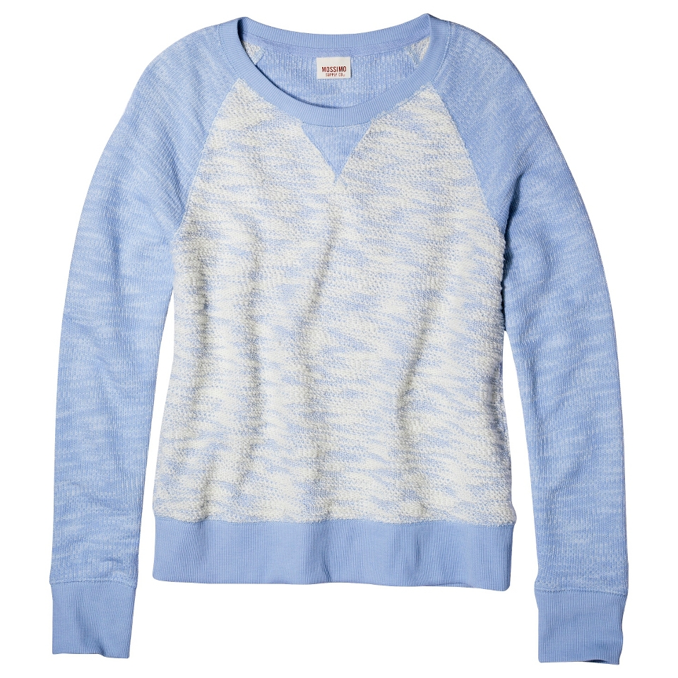 Mossimo Supply Co. Juniors Crewneck Sweatshirt   Cool Breeze Blue L(11 13)