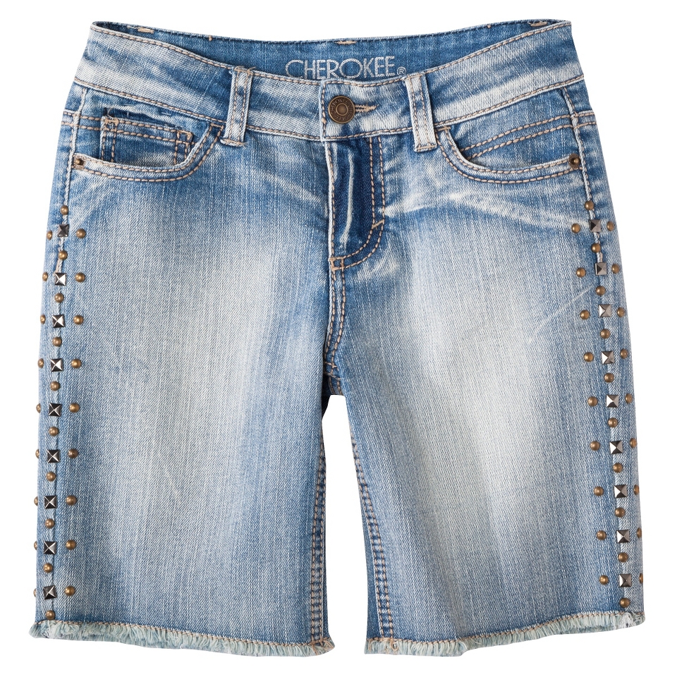 Cherokee Girls Jean Shorts   Light Denim XS